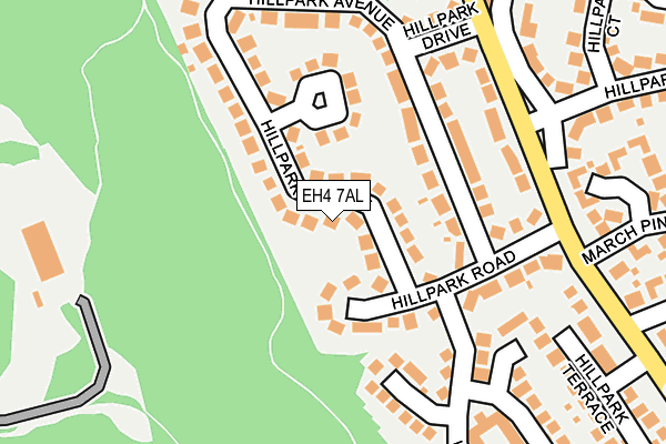 EH4 7AL map - OS OpenMap – Local (Ordnance Survey)