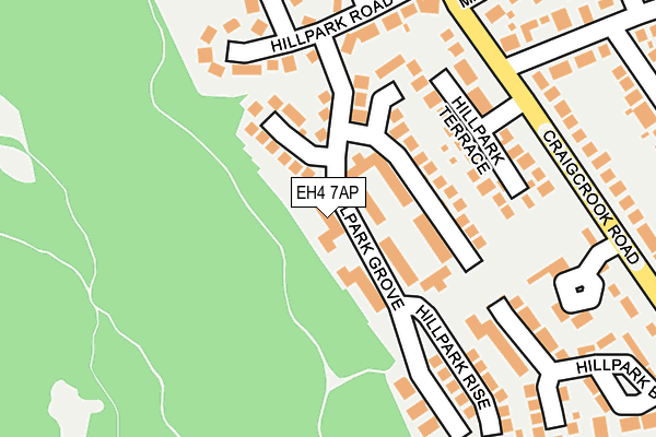 EH4 7AP map - OS OpenMap – Local (Ordnance Survey)