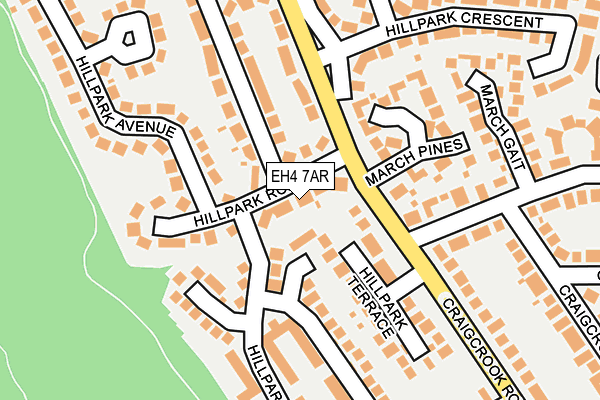 EH4 7AR map - OS OpenMap – Local (Ordnance Survey)