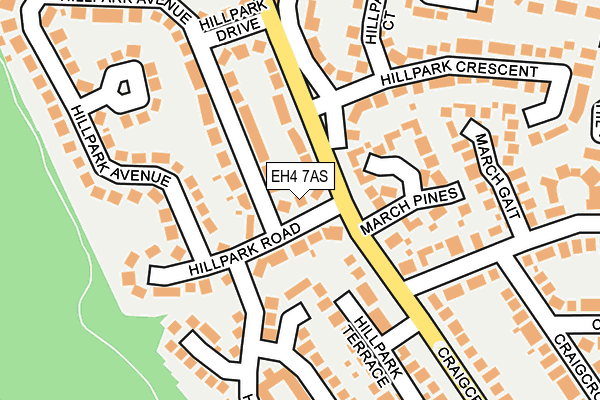 EH4 7AS map - OS OpenMap – Local (Ordnance Survey)