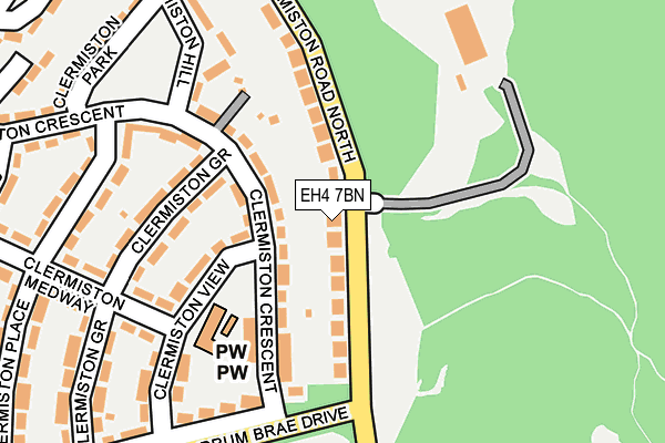 EH4 7BN map - OS OpenMap – Local (Ordnance Survey)