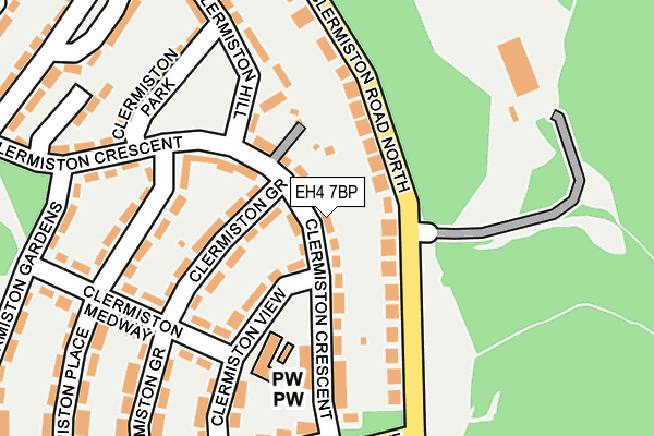 EH4 7BP map - OS OpenMap – Local (Ordnance Survey)