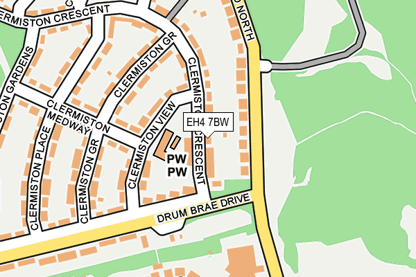 EH4 7BW map - OS OpenMap – Local (Ordnance Survey)
