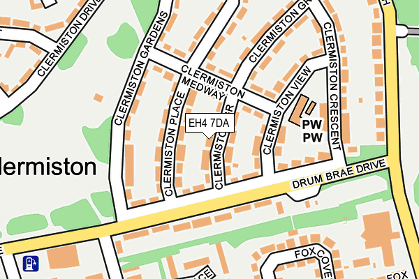 EH4 7DA map - OS OpenMap – Local (Ordnance Survey)