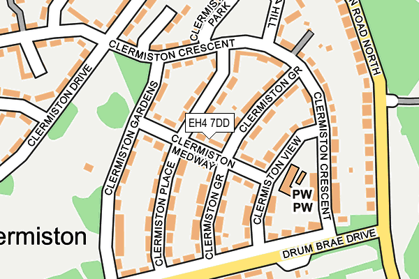 EH4 7DD map - OS OpenMap – Local (Ordnance Survey)