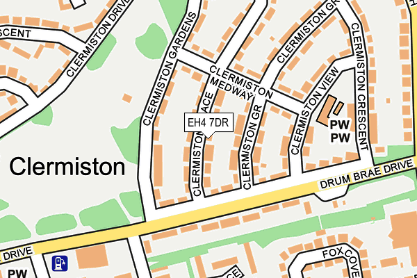 EH4 7DR map - OS OpenMap – Local (Ordnance Survey)