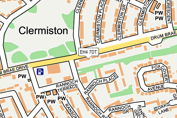 EH4 7DT map - OS OpenMap – Local (Ordnance Survey)