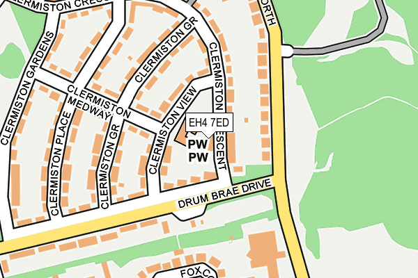 EH4 7ED map - OS OpenMap – Local (Ordnance Survey)