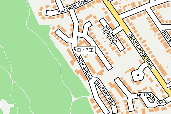EH4 7EE map - OS OpenMap – Local (Ordnance Survey)