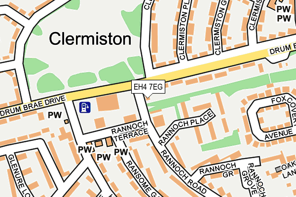 EH4 7EG map - OS OpenMap – Local (Ordnance Survey)