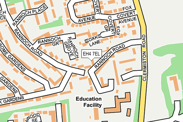 EH4 7EL map - OS OpenMap – Local (Ordnance Survey)