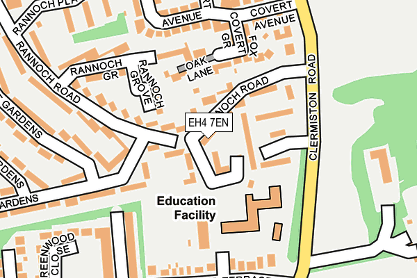 EH4 7EN map - OS OpenMap – Local (Ordnance Survey)