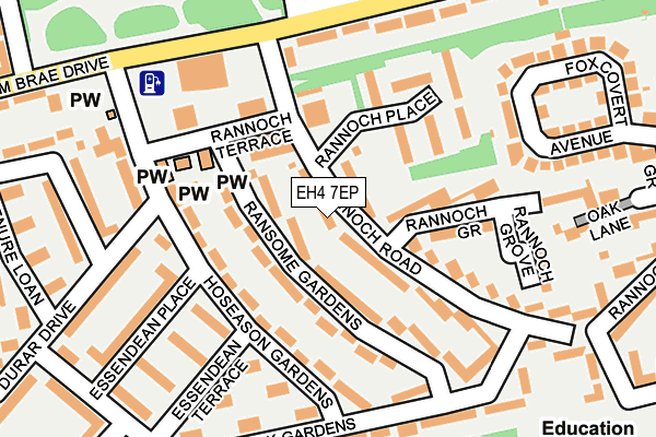 EH4 7EP map - OS OpenMap – Local (Ordnance Survey)