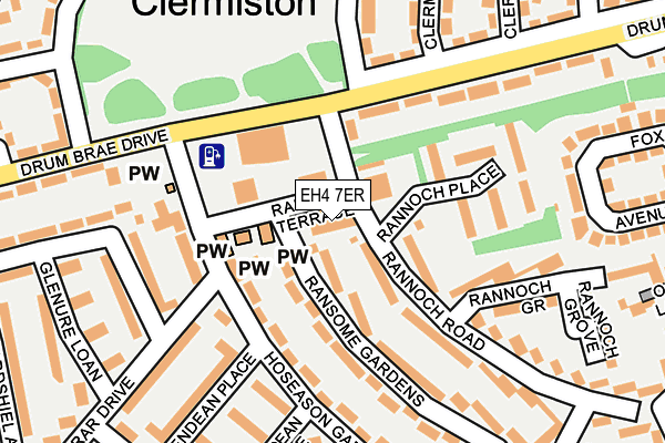 EH4 7ER map - OS OpenMap – Local (Ordnance Survey)