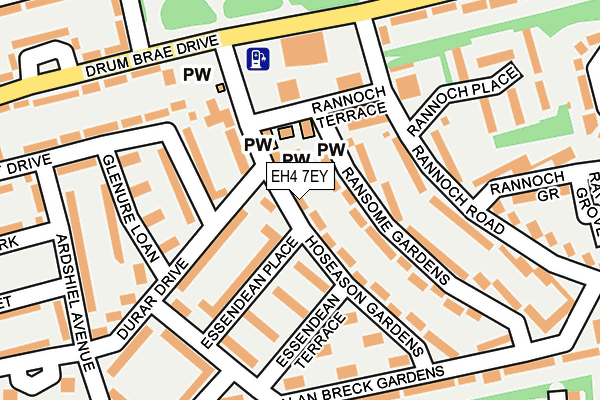 EH4 7EY map - OS OpenMap – Local (Ordnance Survey)