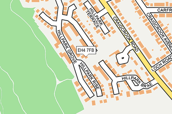 EH4 7FB map - OS OpenMap – Local (Ordnance Survey)