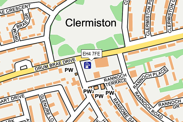 EH4 7FE map - OS OpenMap – Local (Ordnance Survey)