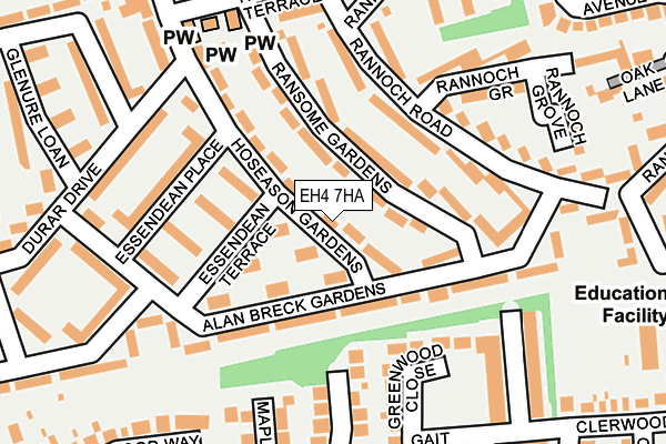 EH4 7HA map - OS OpenMap – Local (Ordnance Survey)