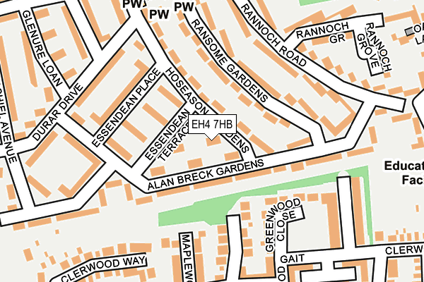 EH4 7HB map - OS OpenMap – Local (Ordnance Survey)