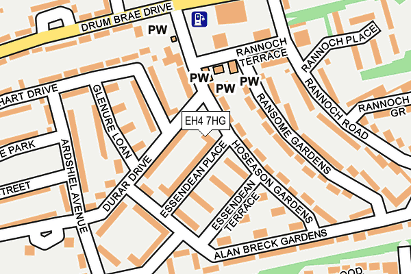 EH4 7HG map - OS OpenMap – Local (Ordnance Survey)