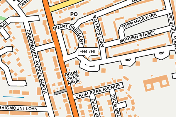 EH4 7HL map - OS OpenMap – Local (Ordnance Survey)