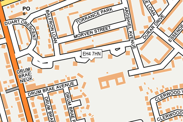 EH4 7HN map - OS OpenMap – Local (Ordnance Survey)