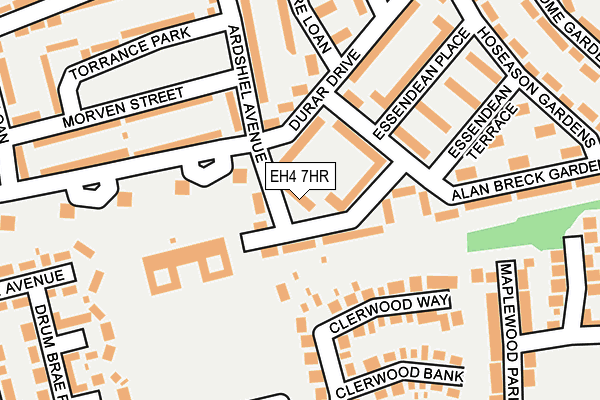 EH4 7HR map - OS OpenMap – Local (Ordnance Survey)