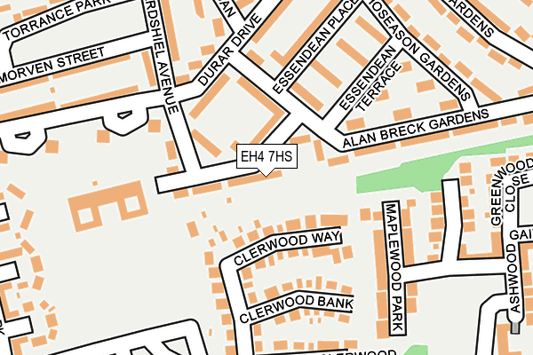 EH4 7HS map - OS OpenMap – Local (Ordnance Survey)