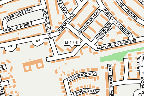EH4 7HT map - OS OpenMap – Local (Ordnance Survey)
