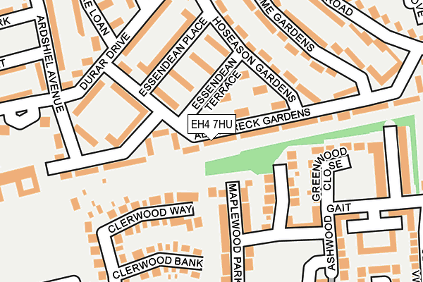 EH4 7HU map - OS OpenMap – Local (Ordnance Survey)