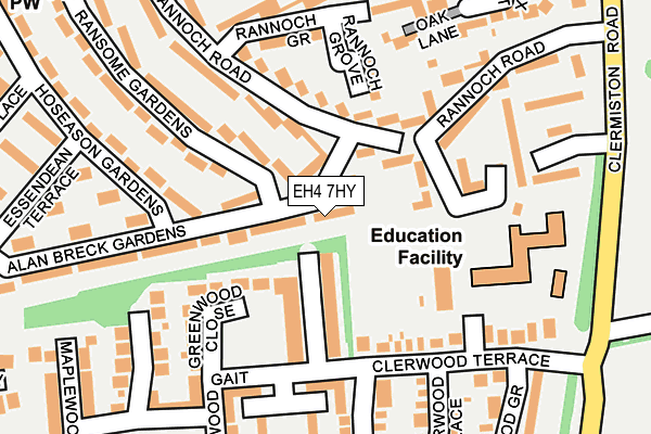 EH4 7HY map - OS OpenMap – Local (Ordnance Survey)