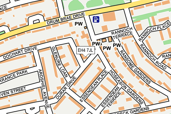 EH4 7JL map - OS OpenMap – Local (Ordnance Survey)