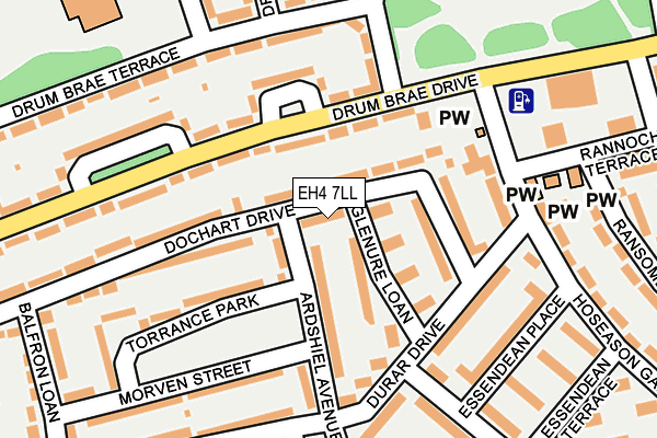 EH4 7LL map - OS OpenMap – Local (Ordnance Survey)