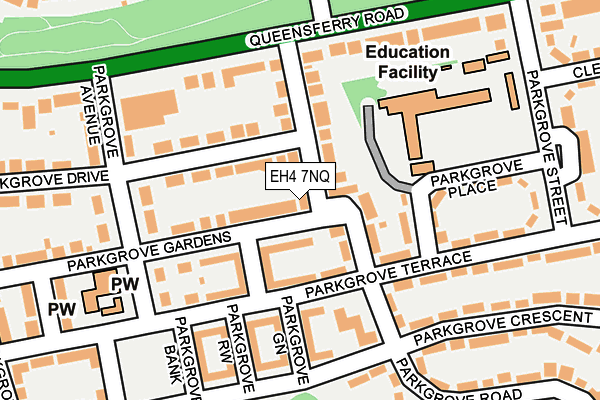 EH4 7NQ map - OS OpenMap – Local (Ordnance Survey)
