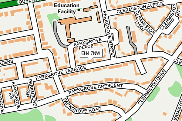 EH4 7NW map - OS OpenMap – Local (Ordnance Survey)