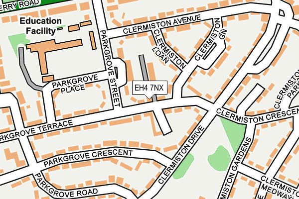 EH4 7NX map - OS OpenMap – Local (Ordnance Survey)
