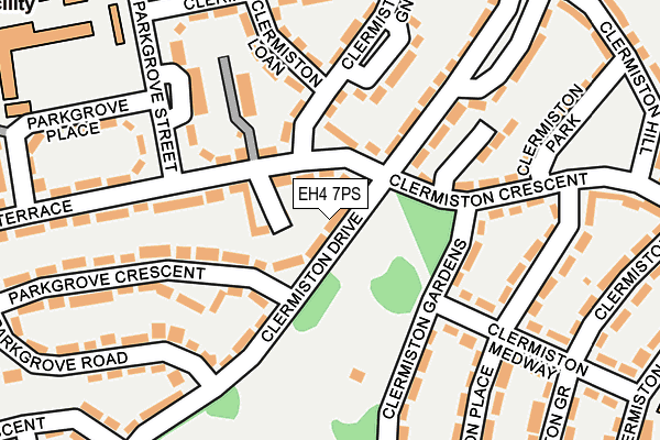 EH4 7PS map - OS OpenMap – Local (Ordnance Survey)