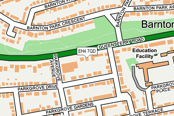 EH4 7QD map - OS OpenMap – Local (Ordnance Survey)