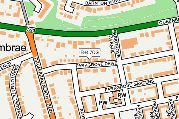 EH4 7QG map - OS OpenMap – Local (Ordnance Survey)