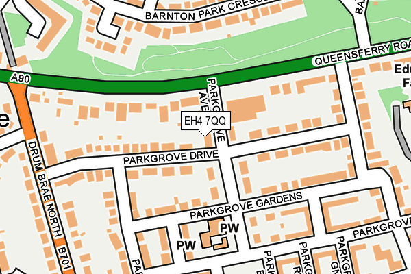 EH4 7QQ map - OS OpenMap – Local (Ordnance Survey)