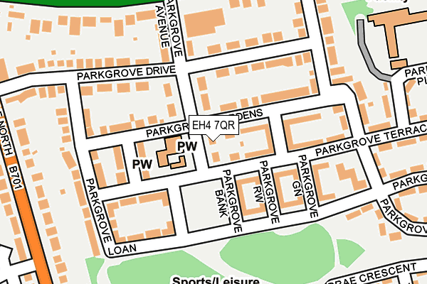 EH4 7QR map - OS OpenMap – Local (Ordnance Survey)