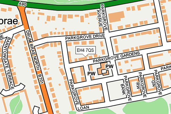 EH4 7QS map - OS OpenMap – Local (Ordnance Survey)