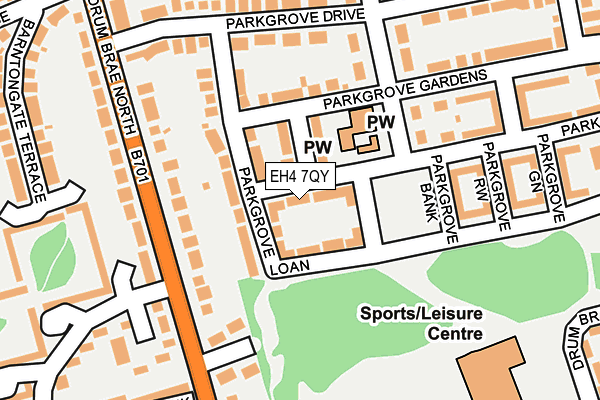 EH4 7QY map - OS OpenMap – Local (Ordnance Survey)