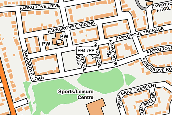 EH4 7RB map - OS OpenMap – Local (Ordnance Survey)