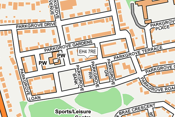 EH4 7RE map - OS OpenMap – Local (Ordnance Survey)