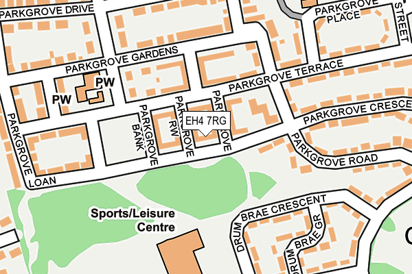 EH4 7RG map - OS OpenMap – Local (Ordnance Survey)