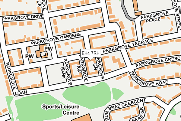 EH4 7RH map - OS OpenMap – Local (Ordnance Survey)