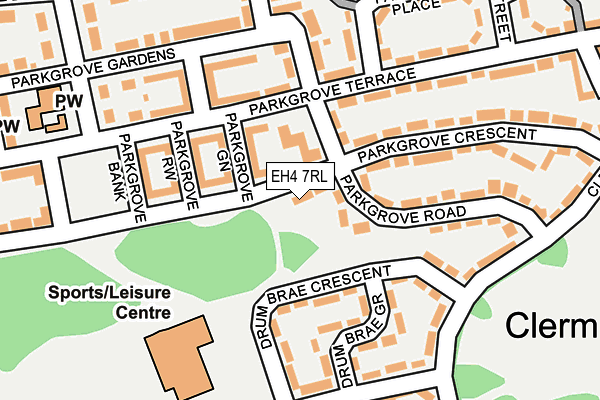 EH4 7RL map - OS OpenMap – Local (Ordnance Survey)