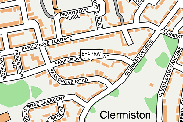 EH4 7RW map - OS OpenMap – Local (Ordnance Survey)