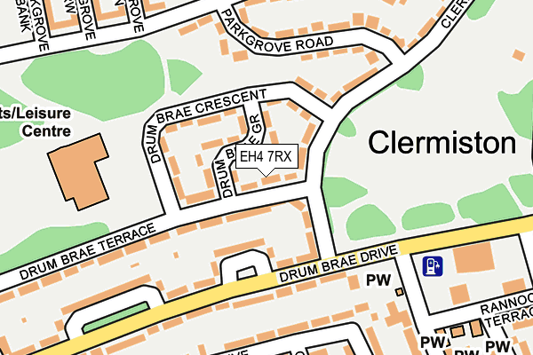 EH4 7RX map - OS OpenMap – Local (Ordnance Survey)